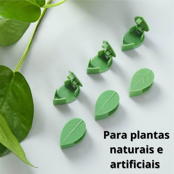 Gancho Adesivo para Plantas - Suporte Clipe Folha Invisível