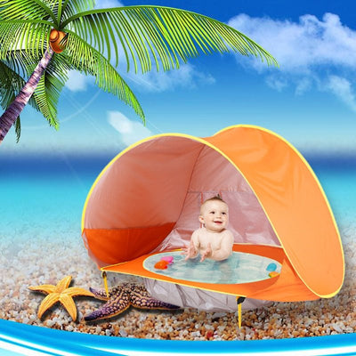 Barraca Tenda De Praia Infantil Com Piscina E Proteção UV - [OFERTA RELÂMPAGO]