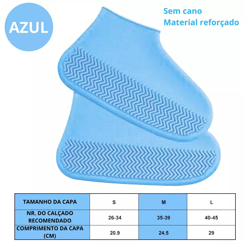 Capas para sapato de silicone à prova de água e antiderrapante