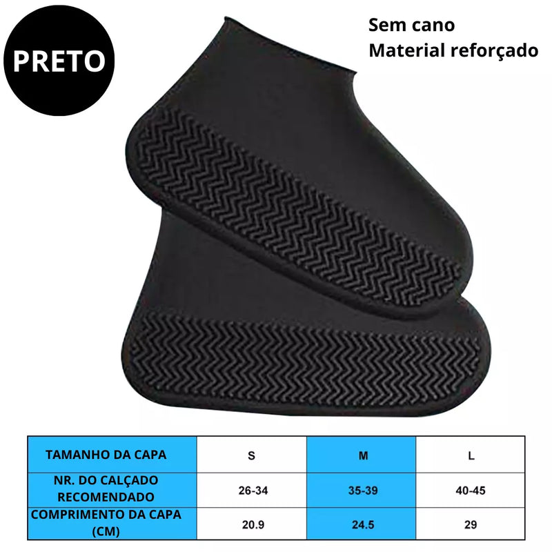 Capas para sapato de silicone à prova de água e antiderrapante