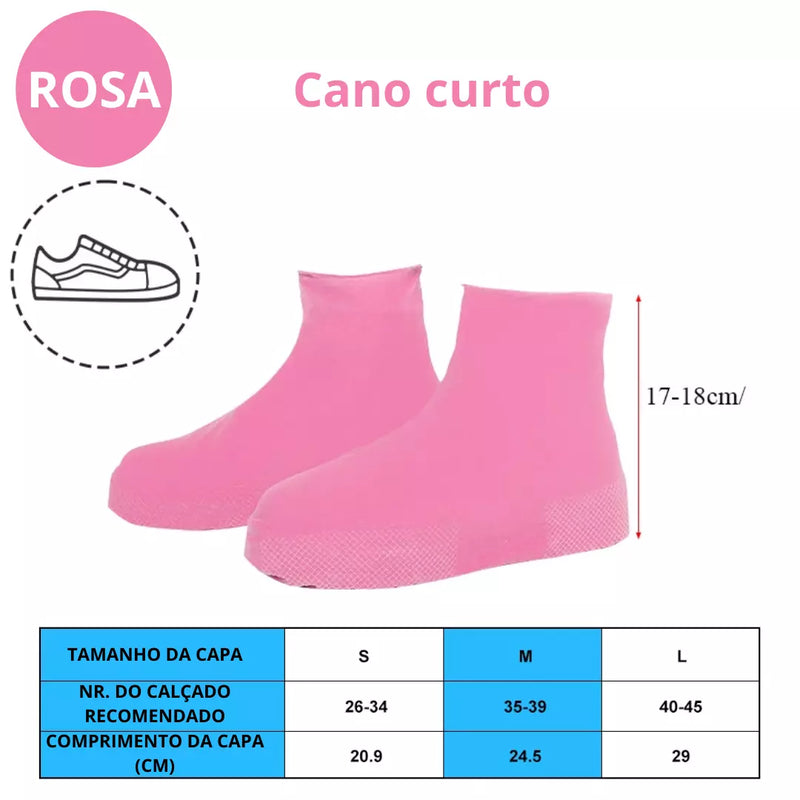 Capas para sapato de silicone à prova de água e antiderrapante