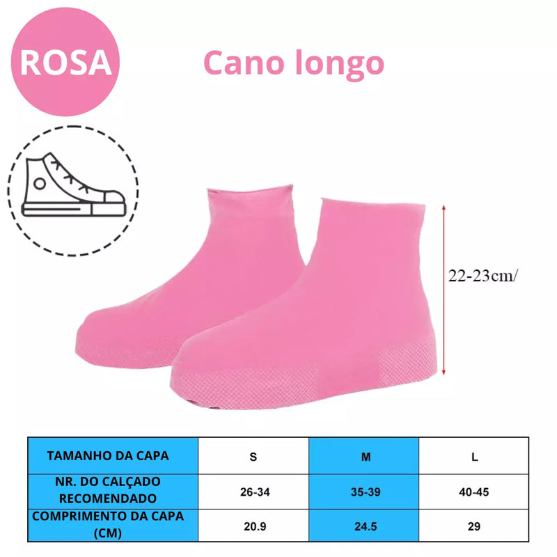 Capas para sapato de silicone à prova de água e antiderrapante