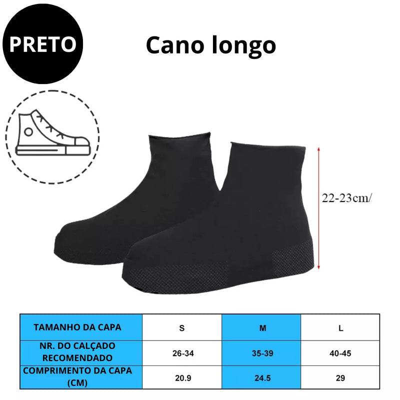 Capas para sapato de silicone à prova de água e antiderrapante