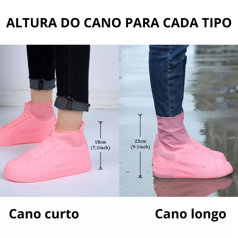 Capas para sapato de silicone à prova de água e antiderrapante