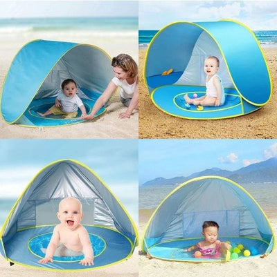 Barraca Tenda De Praia Infantil Com Piscina E Proteção UV - [OFERTA RELÂMPAGO]