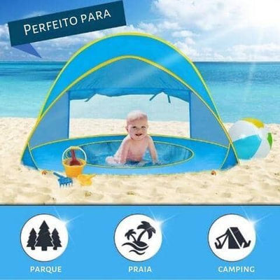 Barraca Tenda De Praia Infantil Com Piscina E Proteção UV - [OFERTA RELÂMPAGO]