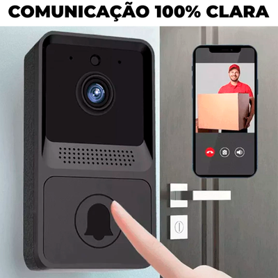 Campainha Inteligente - Câmera e Áudio Sem Fio Wi-fi -