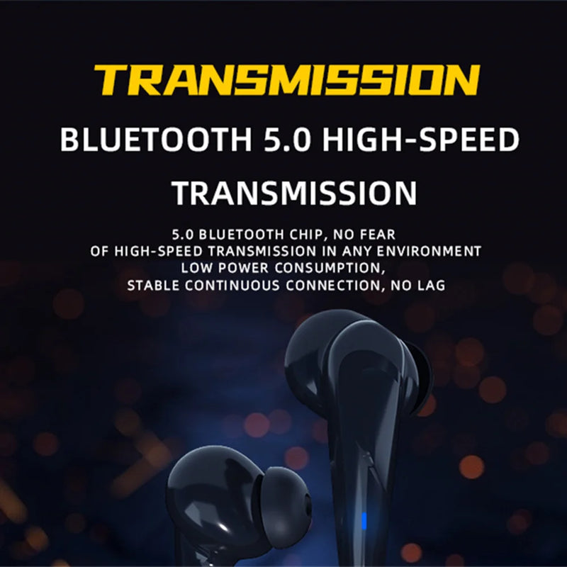 G11-Wireless Earbuds com estojo de carregamento, cancelamento de ruído, RGB, fones de ouvido, fones de ouvido para trabalho e caminhadas