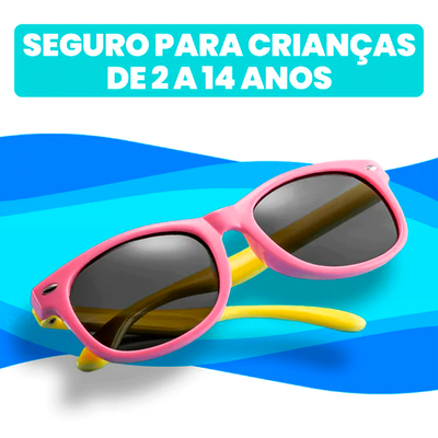 Óculos Infantil Polarizado SummerKids - PAGUE 1 LEVE 2 + Estojos de BRINDE