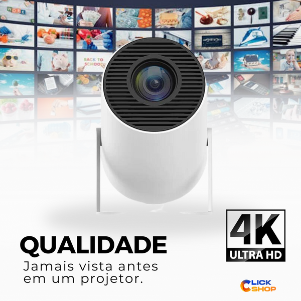 Projetor Magic Cubic 4k portátil - Frete Grátis