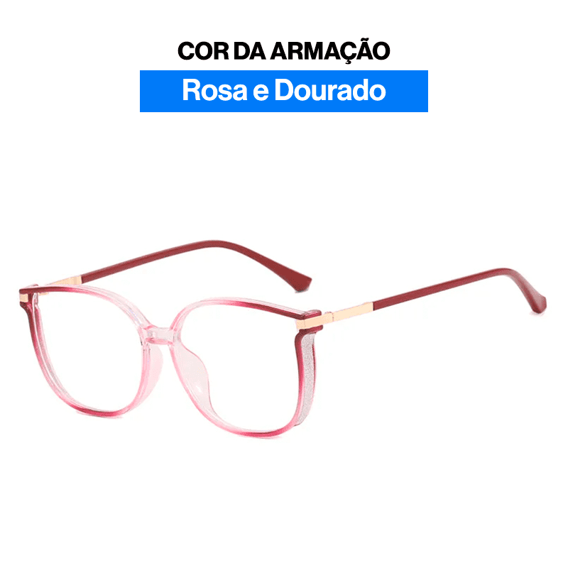 Óculos Feminino MultiFocal Crystal Fashion - ÚLTIMAS UNIDADES