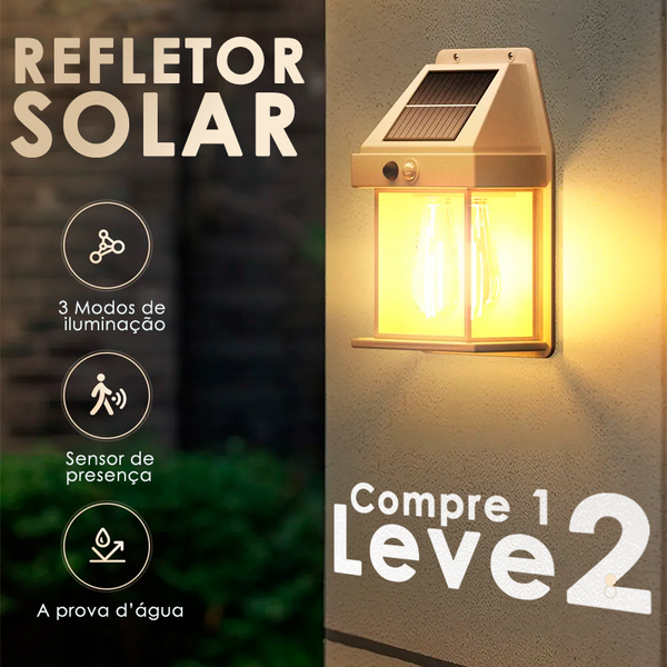 Refletor Solar EcoSol com Detector de Movimentos [COMPRE 1 E LEVE 2]